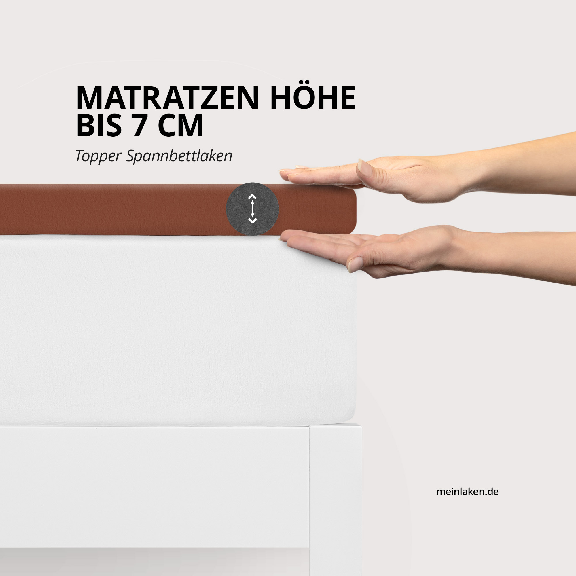 Topper Spannbettlaken 200x200cm