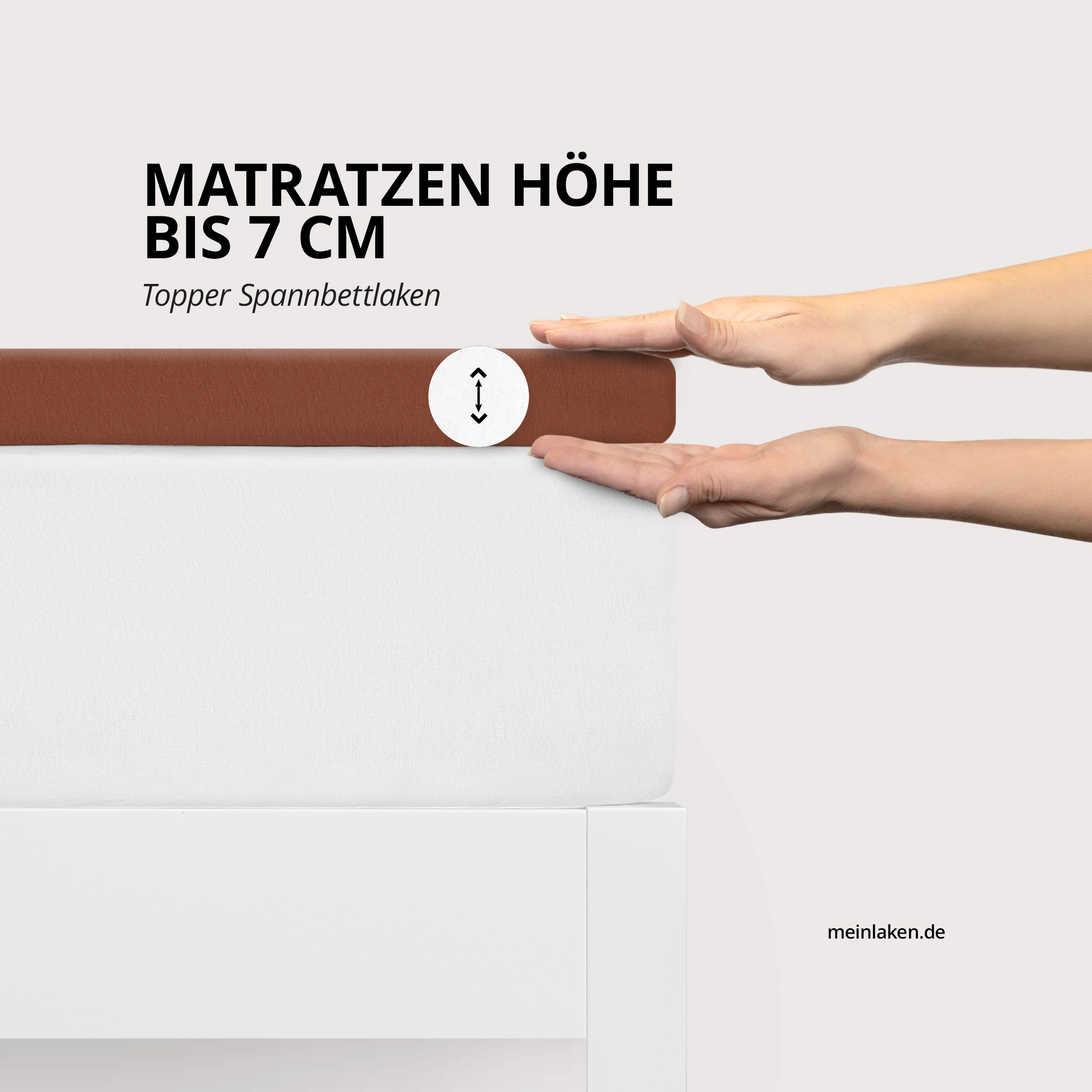 Topper Spannbettlaken 200x200cm