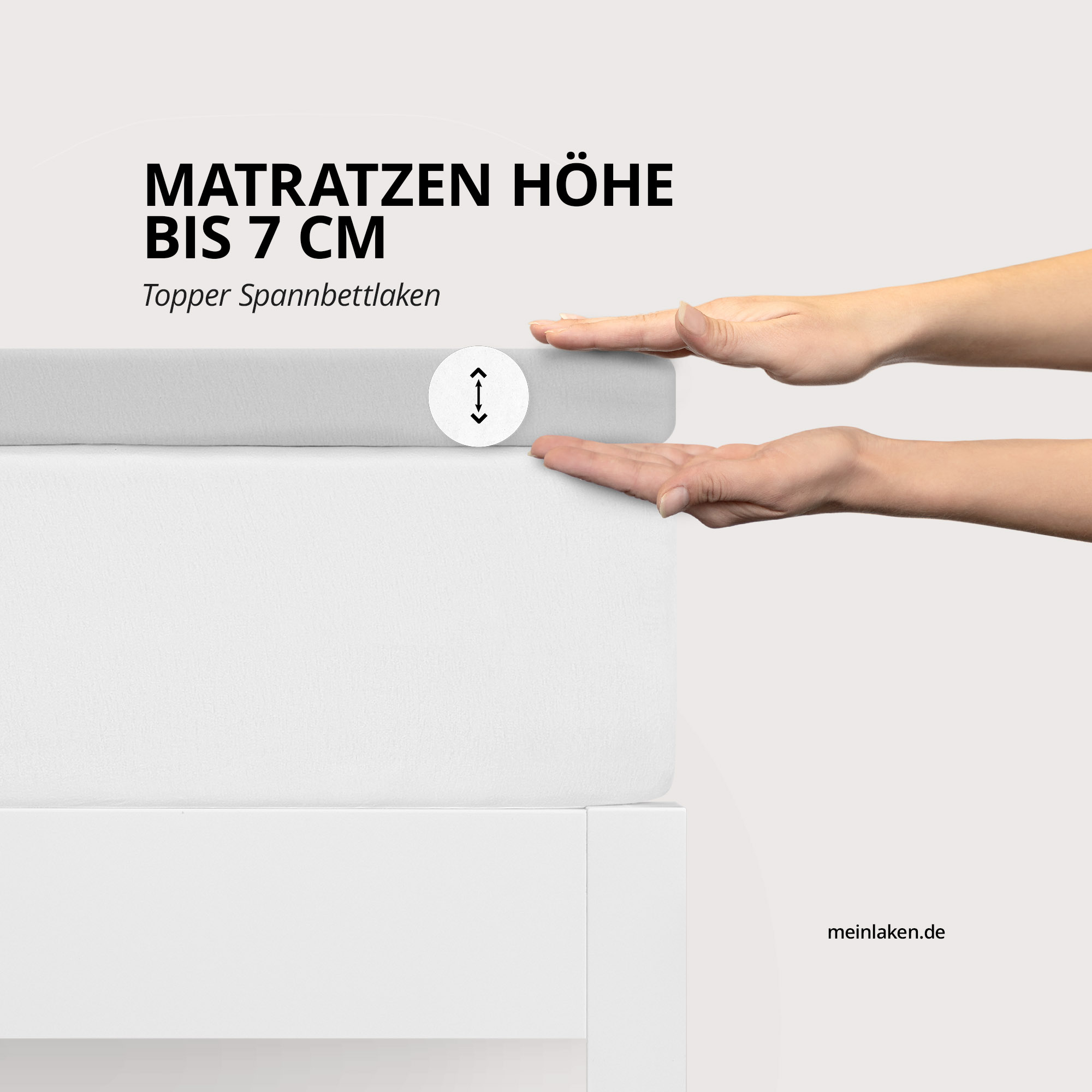 Topper Spannbettlaken 200x200cm