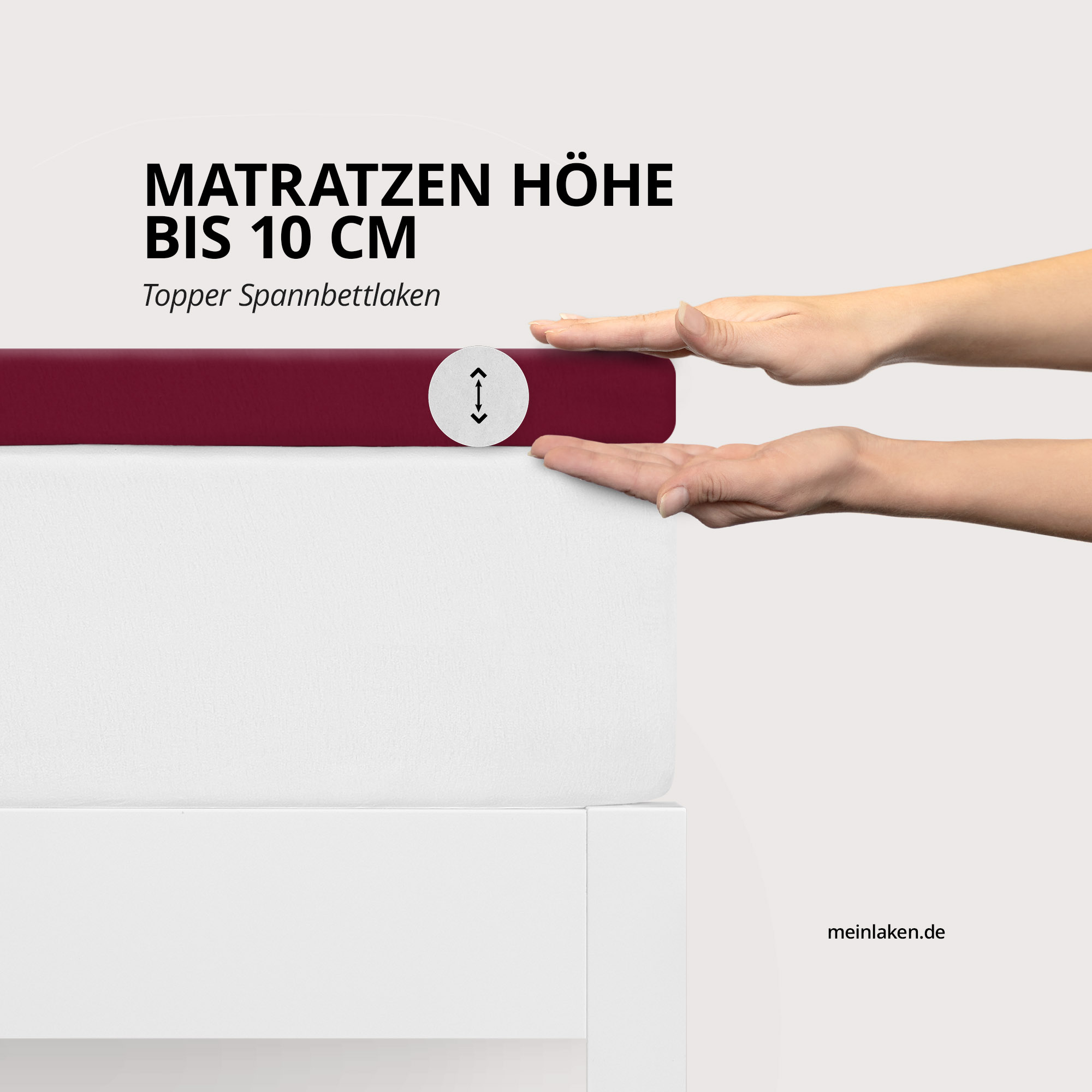 Topper Spannbettlaken 180x200cm