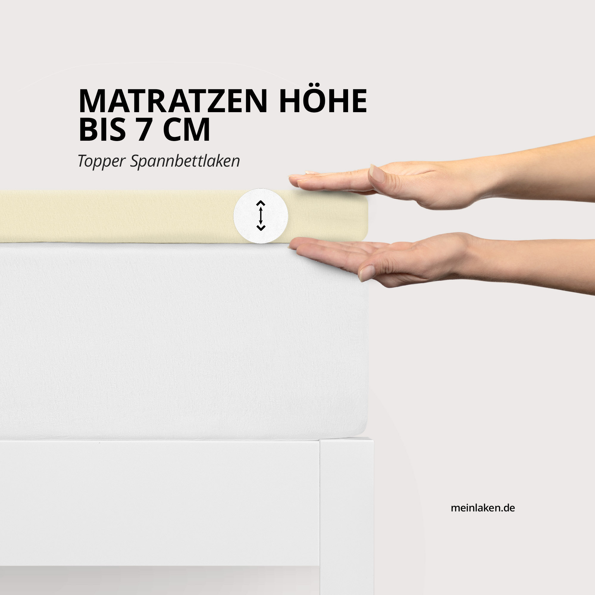 Topper Spannbettlaken 160x200cm
